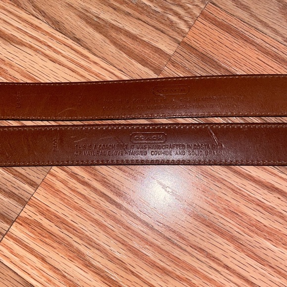 Two large Coach belts. Silver and gold - Picture 5 of 8